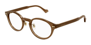 Gucci GG1127OJ men Brown Round Eyeglasses