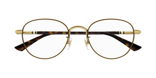 Gucci GG1128O women Havana Squared Eyeglasses