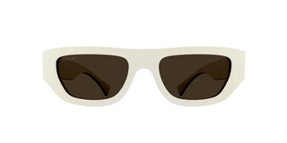 Gucci GG1134S men White Geometric Sunglasses