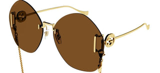 Gucci GG1203S women Gold Geometric Sunglasses