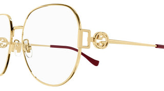 Gucci GG1208O women Gold Round Eyeglasses