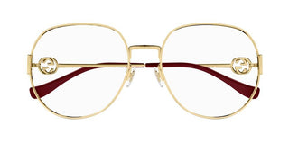 Gucci GG1208O women Gold Round Eyeglasses