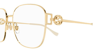 Gucci GG1209O unisex Gold Geometric Eyeglasses