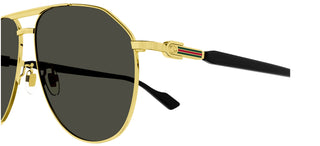 Gucci GG1220S men Gold Pilot Sunglasses