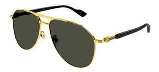 Gucci GG1220S men Gold Pilot Sunglasses