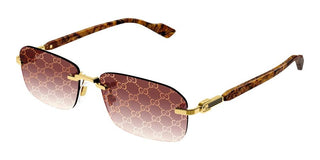 Gucci GG1221S men Gold Geometric Sunglasses