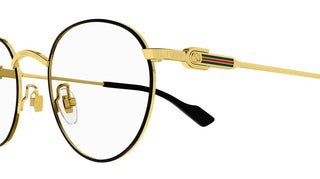 Gucci GG1222O men Black Round Eyeglasses