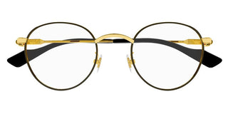 Gucci GG1222O men Black Round Eyeglasses