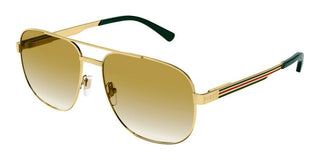 Gucci GG1223S men Gold Geometric Sunglasses