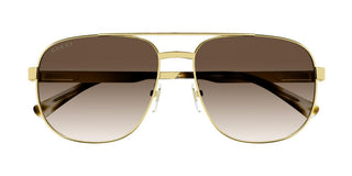 Gucci GG1223S men Gold Geometric Sunglasses