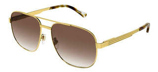 Gucci GG1223S men Gold Geometric Sunglasses