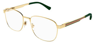 Gucci GG1225O men Gold Geometric Eyeglasses