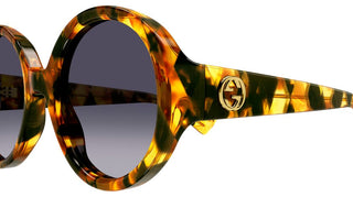 Gucci GG1256S women Havana Round Sunglasses