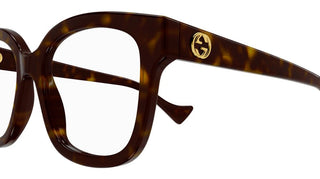 Gucci GG1258O women Havana Geometric Eyeglasses