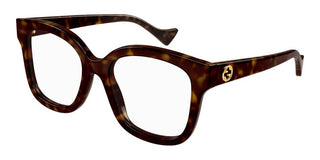 Gucci GG1258O women Havana Geometric Eyeglasses