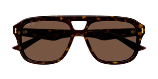 Gucci GG1263S men Havana Pilot Sunglasses