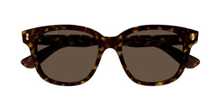 Gucci GG1264S men Havana Squared Sunglasses