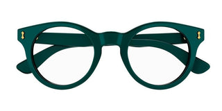 Gucci GG1266O men Green Round Eyeglasses