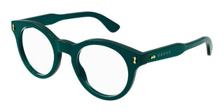 Gucci GG1266O men Green Round Eyeglasses