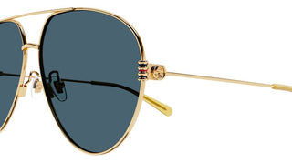 Gucci GG1280S women Gold Pilot Sunglasses