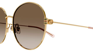 Gucci GG1281SK women Gold Round Sunglasses