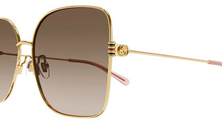 Gucci GG1282SA women Gold Geometric Sunglasses