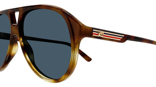 Gucci GG1286S men Havana Pilot Sunglasses