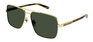 Gucci GG1289S men Gold Geometric Sunglasses