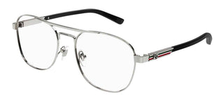 Gucci GG1290O men Ruthenium Pilot Eyeglasses