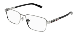 Gucci GG1291O men Ruthenium Geometric Eyeglasses