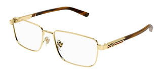 Gucci GG1291O men Gold Geometric Eyeglasses