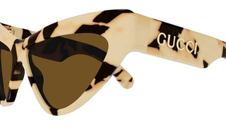 Gucci GG1294S women Havana Cat Eye Sunglasses