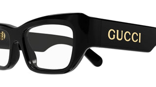 Gucci GG1297O men Black Geometric Eyeglasses