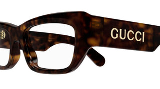 Gucci GG1297O men Havana Geometric Eyeglasses