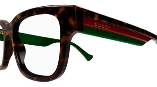 Gucci GG1303O men Havana Geometric Eyeglasses