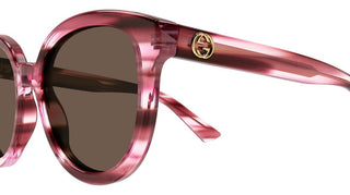 Gucci GG1315S women Havana Squared Sunglasses