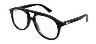 Gucci GG1320O men Black Pilot Eyeglasses