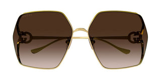 Gucci GG1322SA women Gold Squared Sunglasses