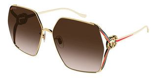 Gucci GG1322SA women Gold Squared Sunglasses