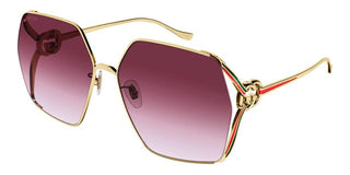 Gucci GG1322SA women Gold Squared Sunglasses