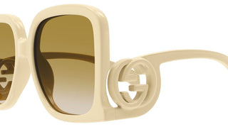 Gucci GG1326S women White Oversize Sunglasses