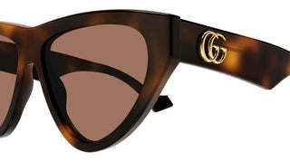 Gucci GG1333S women Havana Geometric Sunglasses