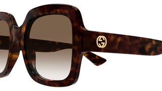 Gucci GG1337S women Havana Oversize Sunglasses