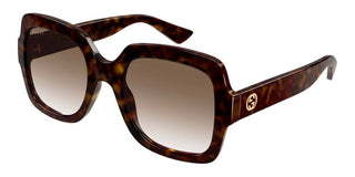 Gucci GG1337S women Havana Oversize Sunglasses