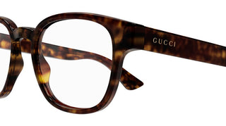 Gucci GG1343O men Havana Geometric Eyeglasses