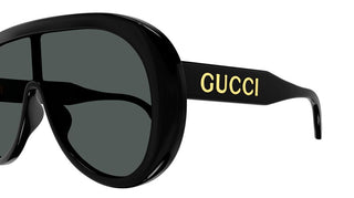 Gucci GG1370S men Black Shield Sunglasses