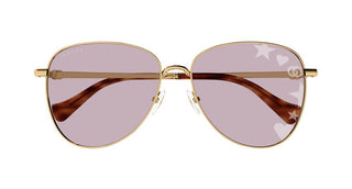 Gucci GG1419S women Gold Pilot Sunglasses