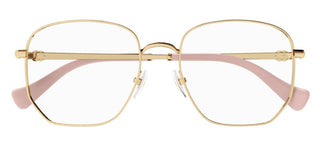 Gucci GG1420OK women Gold Geometric Eyeglasses