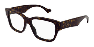 Gucci GG1428O men Havana Squared Eyeglasses