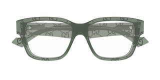 Gucci GG1428O men Green Squared Eyeglasses